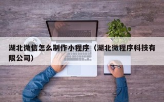 辽阳湖北微信怎么制作小程序（湖北微程序科技有限公司）